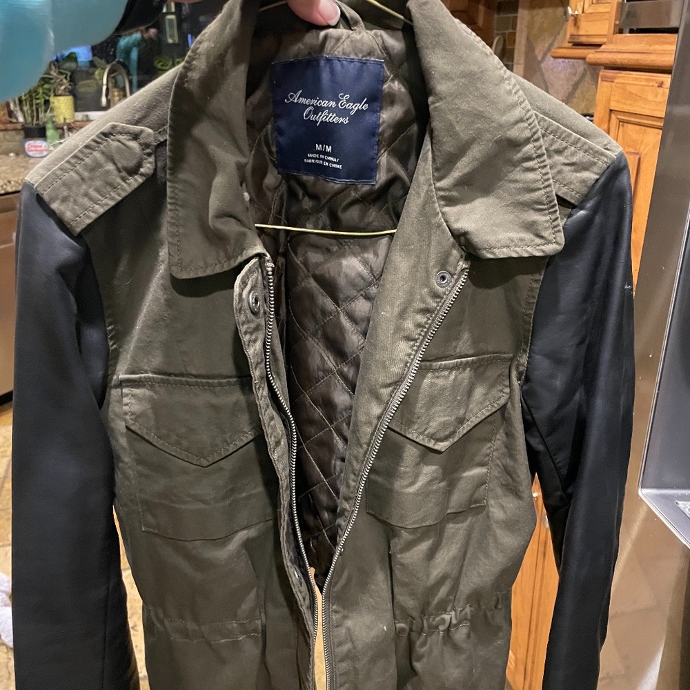 American Eagle Denim/Polyurethane Jacket - image 2